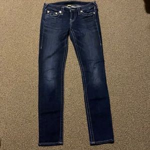 True Religion Blue Skinny Jeans